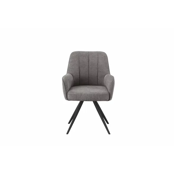 Scaun MontBlanc, 57x63x87 cm, Stofa, Gri Deschis picture - 2