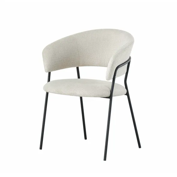Scaun Sangli, 57x58x77 h cm, Stofa, Beige picture - 1