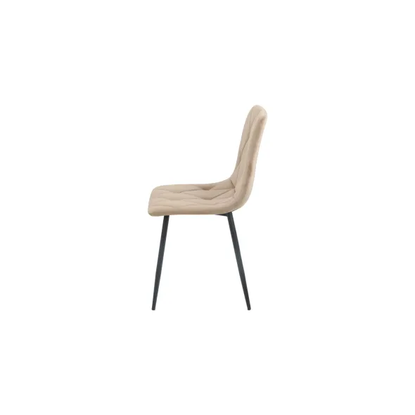 Scaun Savier, 44x55x87.5 cm, Catifea, Beige picture - 3