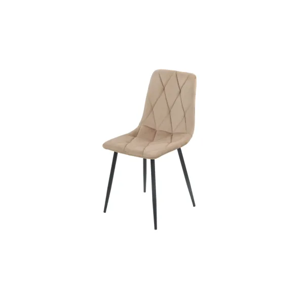 Scaun Savier, 44x55x87.5 cm, Catifea, Beige picture - 1