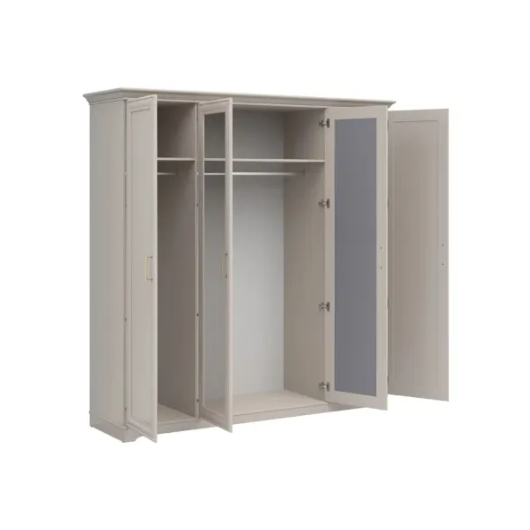 Set Dormitor Flandra 4 Piese, Pal Melaminat/MDF, Casmir/Stejar Mauvella picture - 3