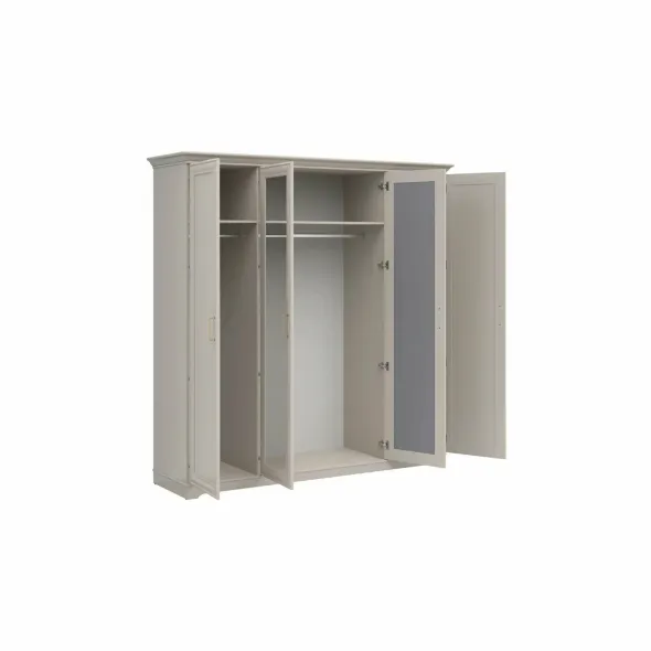 Set Dormitor Flandra B, 4 Piese, Pal Melaminat/MDF, Casmir/Stejar Mauvella picture - 3