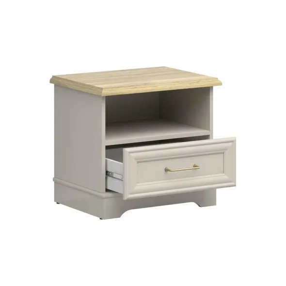 Set Dormitor Flandra B, 4 Piese, Pal Melaminat/MDF, Casmir/Stejar Mauvella picture - 5