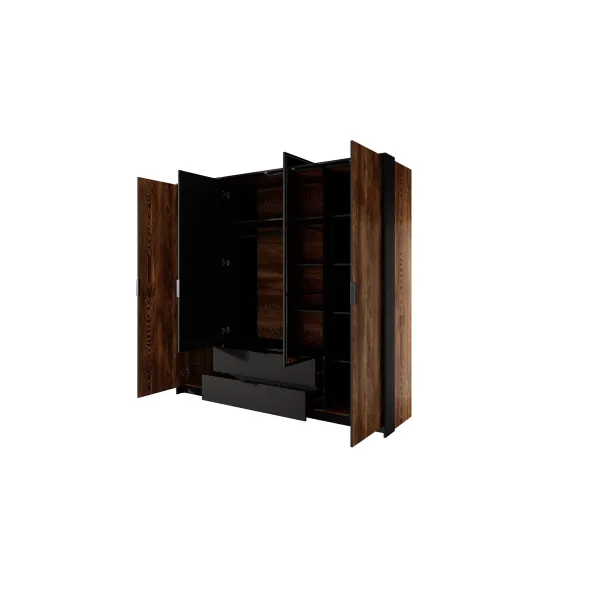 Set Dormitor Milton, Nuc/Antracit picture - 5