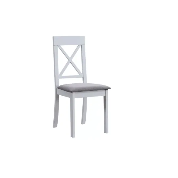 Set Masa Tomisa  Ø106x76 h cm + 4 Scaune Haris, Lemn/MDF, Alb picture - 2