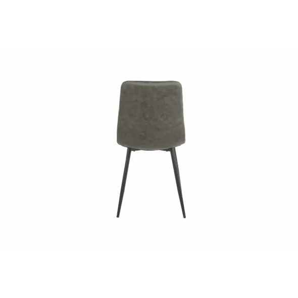 Set 4 Scaune Fulop, 45x53.5x89.5 cm, Metal/Microfibra, Gri picture - 6