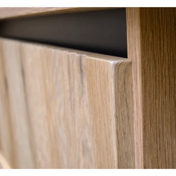 Vitrina Osaka, 2F-101, 55.8x40x205 cm, Pal Melaminat/MDF Frezat