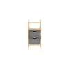 Raft Decorativ Rollen, 44x34x96 cm, Bambus/Stofa, Natur/Gri picture - 1