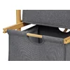 Raft Decorativ Rollen, 44x34x96 cm, Bambus/Stofa, Natur/Gri picture - 2