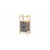 Raft Decorativ Rollen, 44x34x96 cm, Bambus/Stofa, Natur/Gri picture - 3
