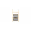 Raft Decorativ Ruben, 44x34x91 cm, Bambus/Stofa, Natur/Gri picture - 1
