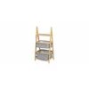 Raft Decorativ Ruben, 44x34x91 cm, Bambus/Stofa, Natur/Gri picture - 2