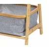 Raft Decorativ Ruben, 44x34x91 cm, Bambus/Stofa, Natur/Gri picture - 3