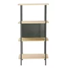 Raft Pentru Carti si Decoratiuni, Meerut - 60x36x122 h cm, Metal/Pal Melaminat, Stejar picture - 2