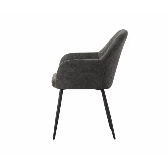 Scaun Arvi, 57x63x88 h cm, Stofa, Gri Inchis picture - 3