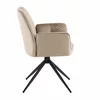 Scaun Blazer, 60x60x83.5 h cm, Catifea, Beige picture - 3