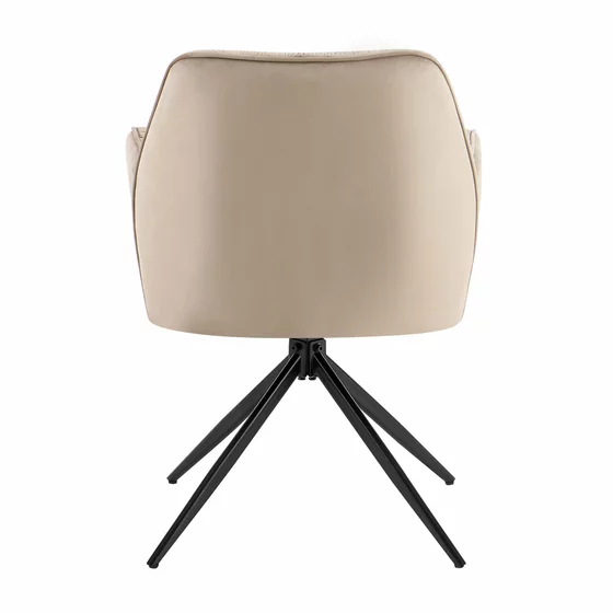 Scaun Blazer, 60x60x83.5 h cm, Catifea, Beige picture - 4