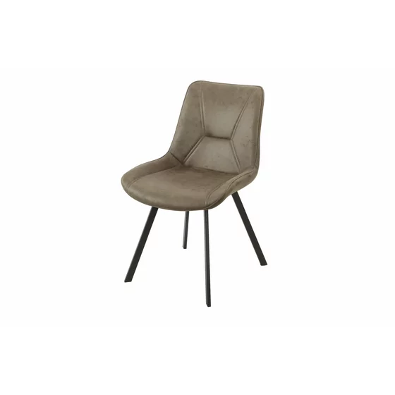 Scaun Brani, 52x62x83 cm, Metal/Microfibra, Verde picture - 3