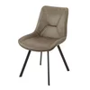 Scaun Brani, 52x62x83 cm, Metal/Microfibra, Verde picture - 1