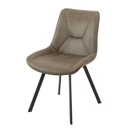 Scaun Brani, 52x62x83 cm, Metal/Microfibra, Verde