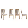 Scaun Capri, 45.5x54x98 cm, Stejar Bianco/Stofa Beige picture - 2