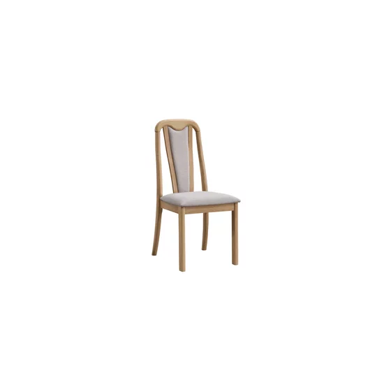 Scaun Capri, 45.5x54x98 cm, Stejar Bianco/Stofa Beige picture - 3