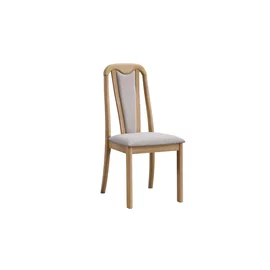 Scaun Capri, 45.5x54x98 cm, Stejar Bianco/Stofa Beige