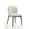 Scaun Cattelan, 48.5x60x81.5 cm, Lemn/Stofa - Nuc/Beige picture - 1