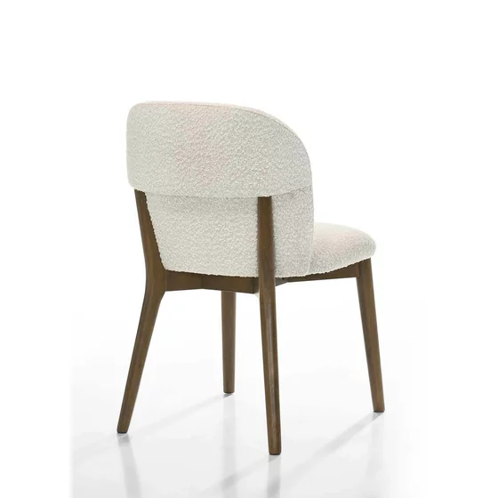 Scaun Cattelan, 48.5x60x81.5 cm, Lemn/Stofa - Nuc/Beige picture - 2