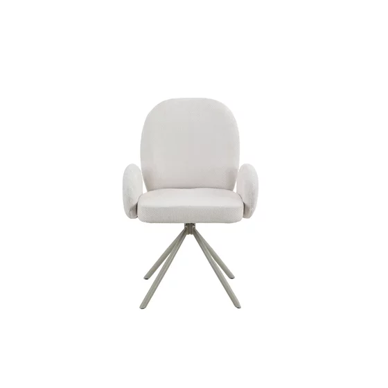 Scaun Concorde, 60x61x91 h cm, Stofa, Alb picture - 2
