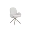 Scaun Concorde, 60x61x91 h cm, Stofa, Alb picture - 1