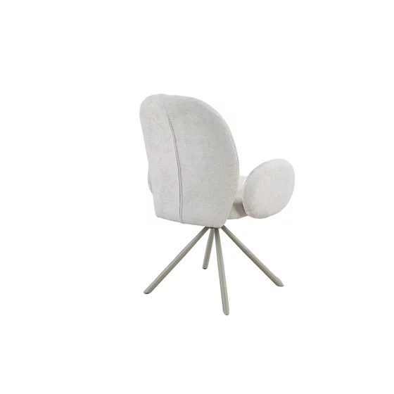 Scaun Concorde, 60x61x91 h cm, Stofa, Alb picture - 4