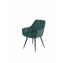 Scaun Coral Stofa Tip Catifea Verde Inchis