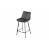 Scaun de Bar Janet, 49x60x93 cm, Metal/Catifea, Gri Inchis picture - 1
