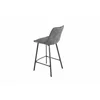Scaun de Bar Janet, 49x60x93 cm, Metal/Catifea, Gri Inchis picture - 4