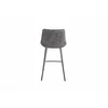 Scaun de Bar Janet, 49x60x93 cm, Metal/Catifea, Gri Inchis picture - 5