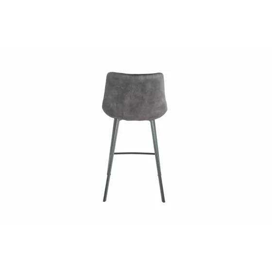 Scaun de Bar Janet, 49x60x93 cm, Metal/Catifea, Gri Inchis picture - 5
