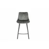 Scaun de Bar Janet, 49x60x93 cm, Metal/Catifea, Verde Olive picture - 5