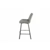 Scaun de Bar Janet, 49x60x93 cm, Metal/Catifea, Verde Olive picture - 6