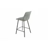 Scaun de Bar Janet, 49x60x93 cm, Metal/Catifea, Verde Olive picture - 7