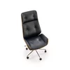 Scaun de Birou Ergonomic Herning 25001, 60x65x114-122 h cm, Lemn Curbat/Piele Ecologica, Nuc/Negru picture - 5