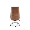Scaun de Birou Ergonomic Herning 25001, 60x65x114-122 h cm, Lemn Curbat/Piele Ecologica, Nuc/Negru picture - 6