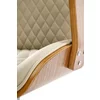 Scaun de Birou Ergonomic Herning 25002B, 72x68x114-122 h cm, Lemn Curbat/Piele Ecologica, Nuc/Beige picture - 3