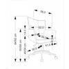 Scaun de Birou Pentru Copii - Herning 25004, 52x58x84-92 h cm, Stofa Raiata, Gri picture - 7