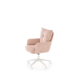 Scaun de Birou Pentru Copii - Herning 25004B, 52x58x84-92 h cm, Stofa Raiata, Roz Deschis