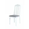 Scaun Dino, 42x49x102 h cm, Lemn, Alb/Stofa Beige Deschis picture - 1