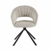 Scaun Dodge, 58.5x60x81 h cm, Stofa,Beige picture - 2