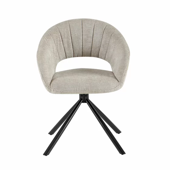 Scaun Dodge, 58.5x60x81 h cm, Stofa,Beige picture - 2