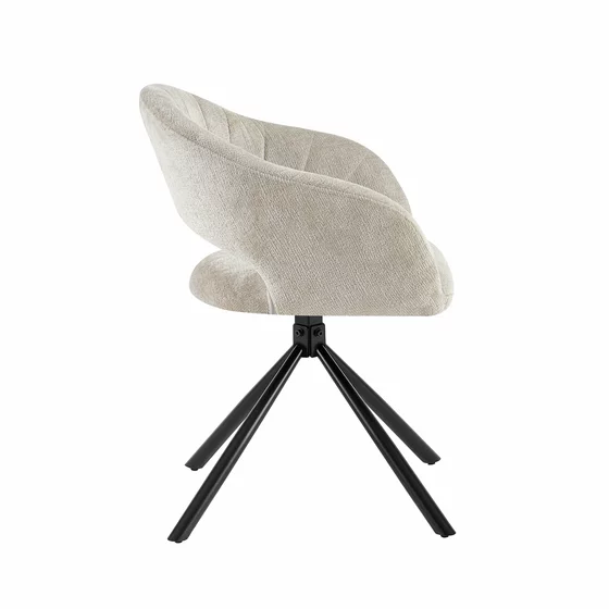 Scaun Dodge, 58.5x60x81 h cm, Stofa,Beige picture - 3