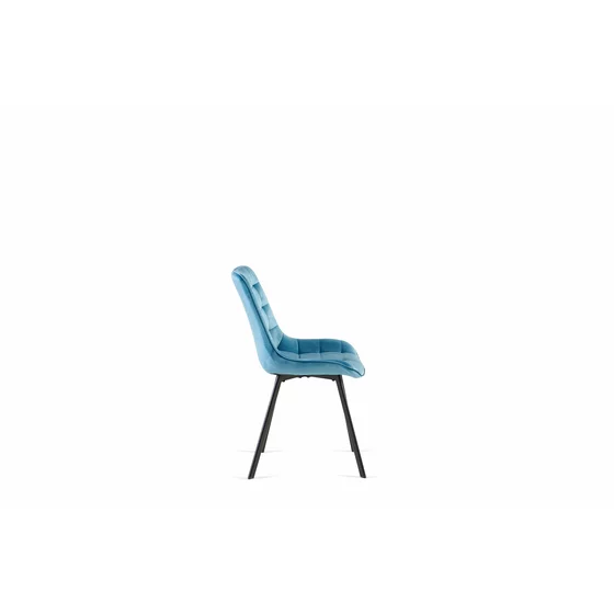 Scaun Faux, 51x57x80 cm, Stofa, Turcoaz picture - 4